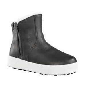 NEW Baffin Liberty Boots Womens 7 Black Leather Waterproof Cozy Winter Durable